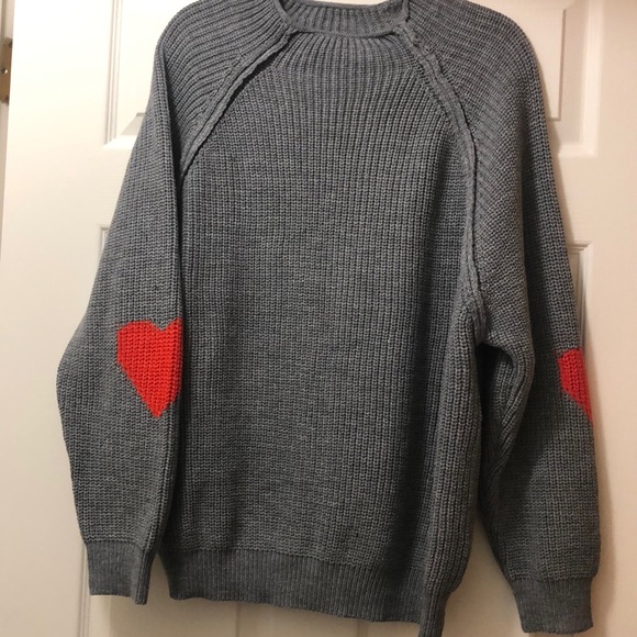 shein heart sweater